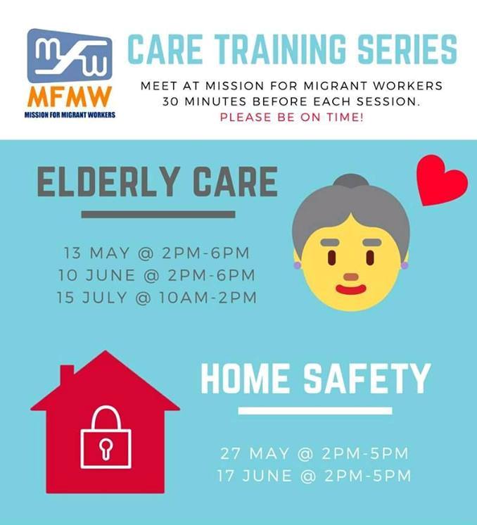 Mission for Migrant Workers’ training series to focus on elderly care and home safety