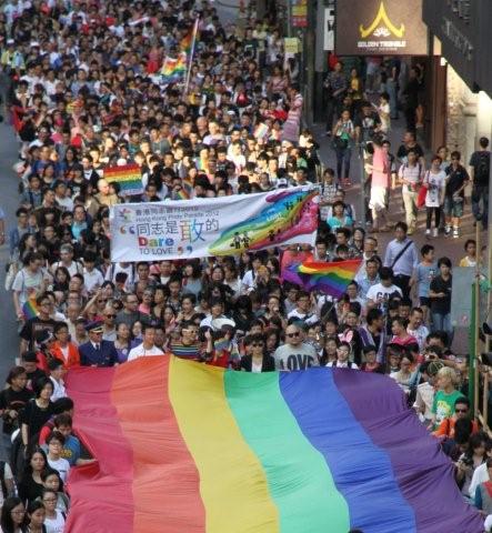 LGBT(同性戀者、雙性戀者及變性人士)社群活動的照片