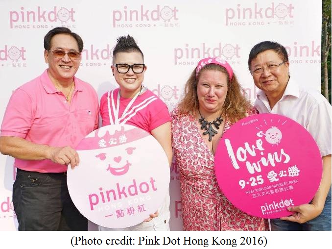 EOC Chairperson Professor Alfred CHAN at Pink Dot Hong Kong