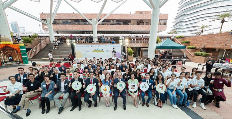 Group photo taken at the graduation ceremony