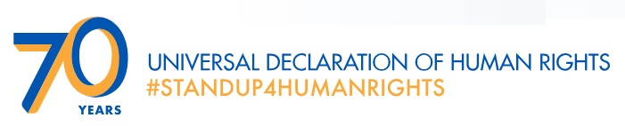 《世界人權宣言》頒布70周年的慶祝活動標誌