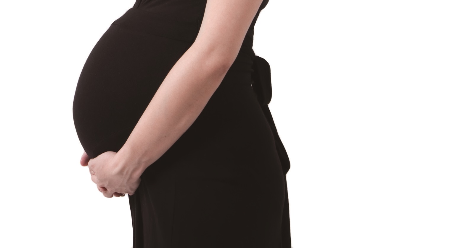 Close-up of a pregnant woman