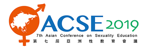 Promotional banner of the 7th Asian Conference on Sexuality Education, sporting a white background, the event