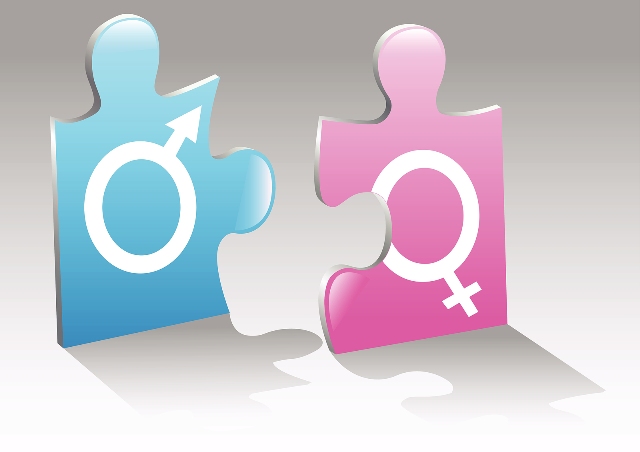 Cartoon on gender symbols