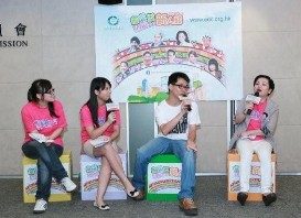 Photo featuring Mr. Kenny So being interviewed in the Career Challenge