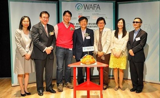 Group Photo of the Launching Ceremony of “WAFA – Web Access For All” social enterprise project