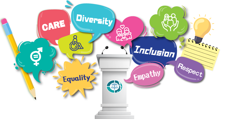 Care Diversity Equality Inclusion Respect Empathy
